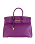 Birkin 35 In Epsom Anemone, &pound;8,800, Handbags, Purple, Leather, Front view